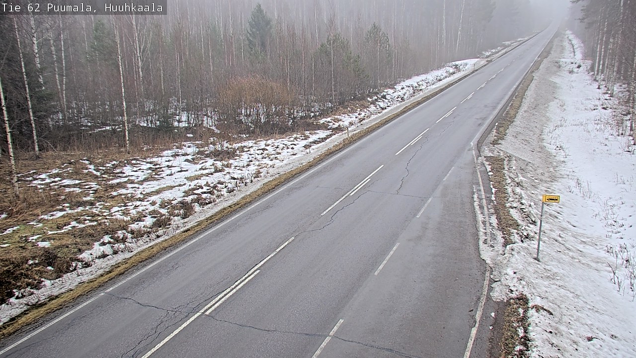 Weather Camera Image Väg 62 Puumala, Huuhkaala, Puumala, Etelä-Savo