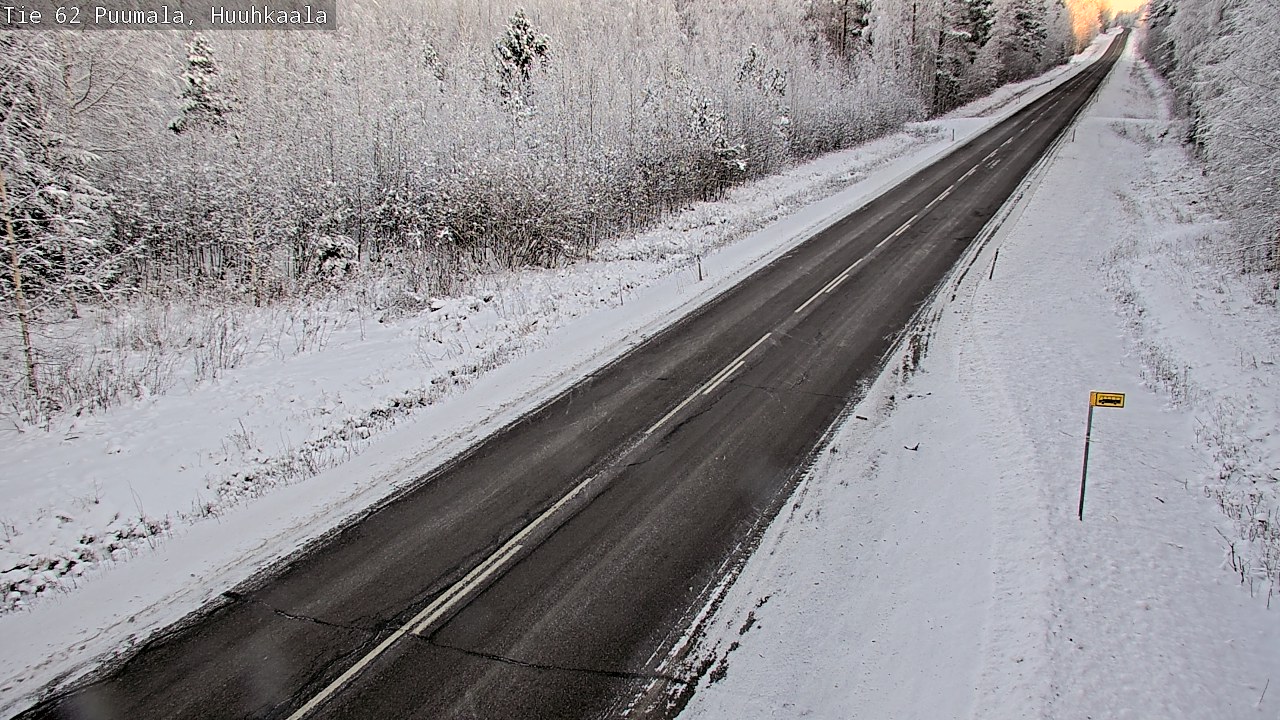 Weather Camera Image Väg 62 Puumala, Huuhkaala, Puumala, Etelä-Savo