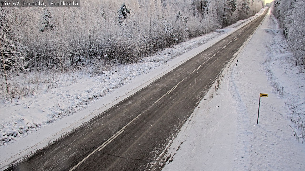 Weather Camera Image Väg 62 Puumala, Huuhkaala, Puumala, Etelä-Savo