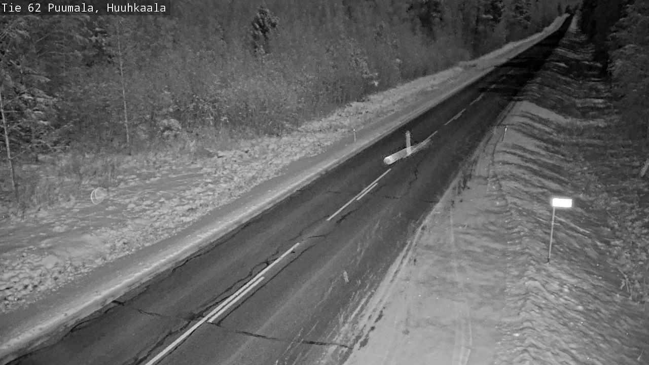 Weather Camera Image Väg 62 Puumala, Huuhkaala, Puumala, Etelä-Savo