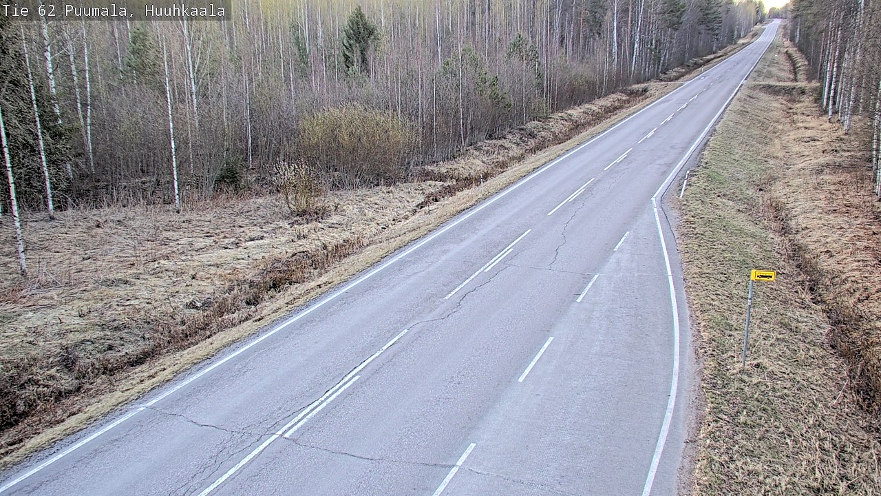 Weather Camera Image Väg 62 Puumala, Huuhkaala, Puumala, Etelä-Savo