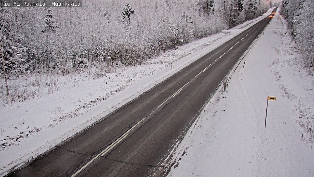 Weather Camera Image Väg 62 Puumala, Huuhkaala, Puumala, Etelä-Savo