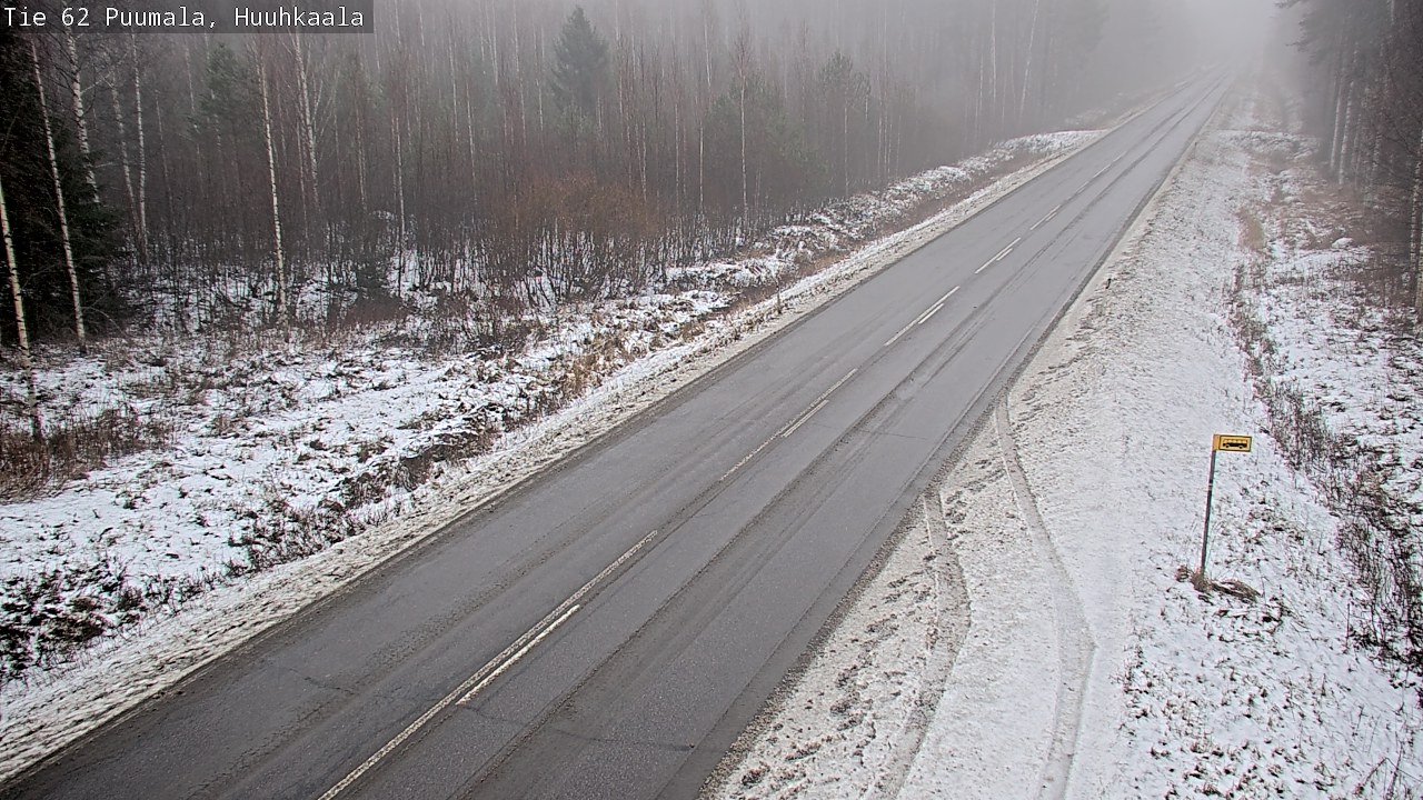 Weather Camera Image Väg 62 Puumala, Huuhkaala, Puumala, Etelä-Savo