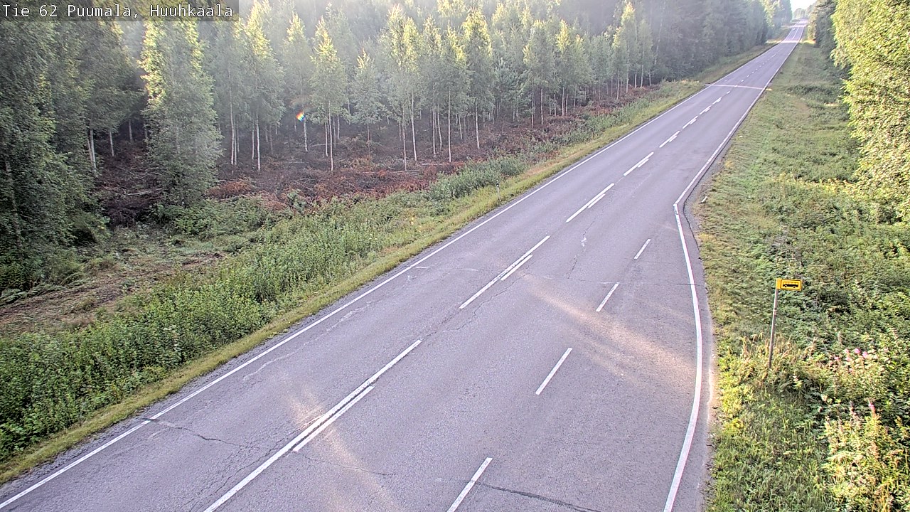 Weather Camera Image Road 62 Puumala, Huuhkaala, Puumala, Etelä-Savo