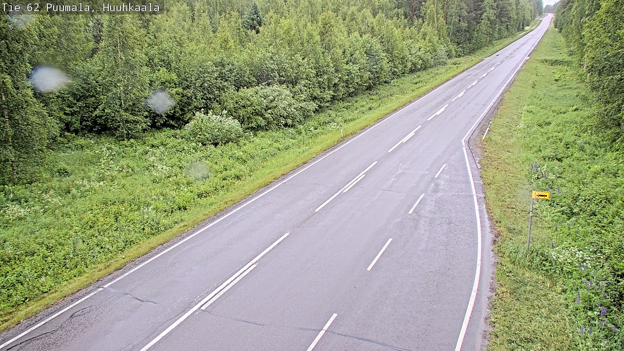 Weather Camera Image Väg 62 Puumala, Huuhkaala, Puumala, Etelä-Savo
