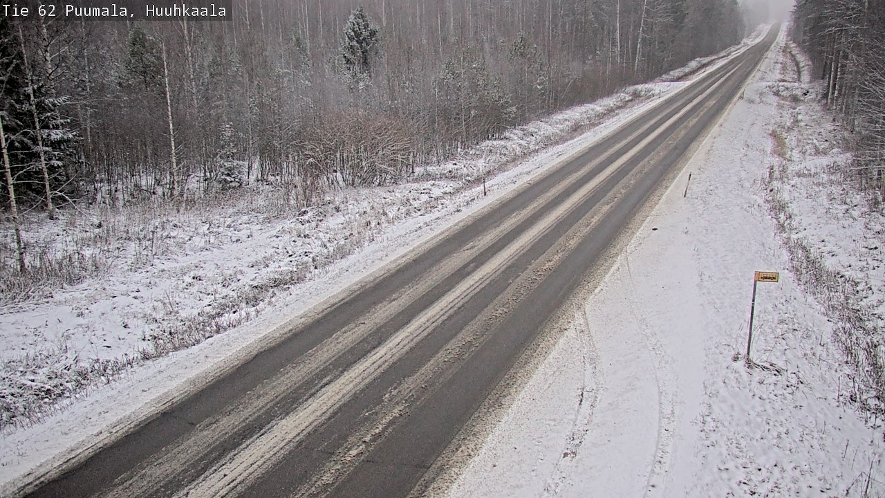 Weather Camera Image Väg 62 Puumala, Huuhkaala, Puumala, Etelä-Savo