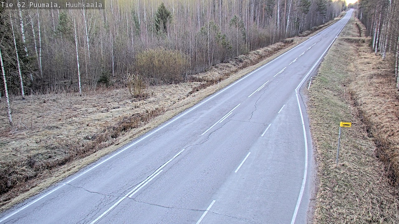 Weather Camera Image Väg 62 Puumala, Huuhkaala, Puumala, Etelä-Savo