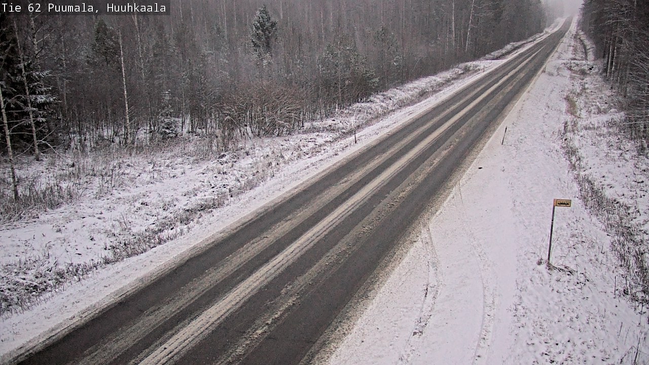 Weather Camera Image Väg 62 Puumala, Huuhkaala, Puumala, Etelä-Savo