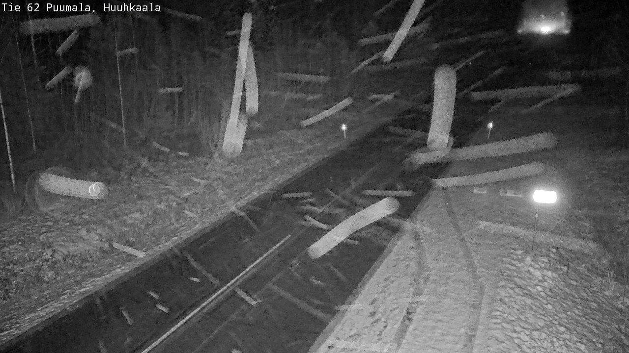 Weather Camera Image Väg 62 Puumala, Huuhkaala, Puumala, Etelä-Savo