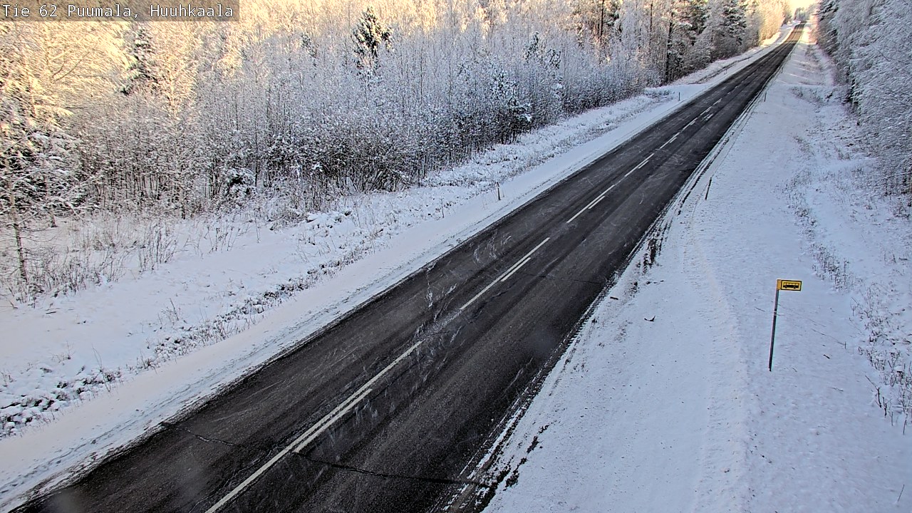 Weather Camera Image Väg 62 Puumala, Huuhkaala, Puumala, Etelä-Savo