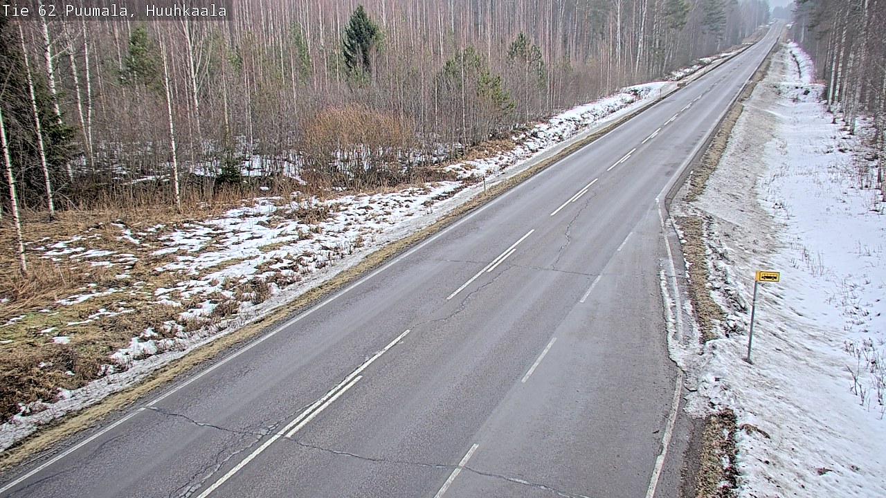 Weather Camera Image Väg 62 Puumala, Huuhkaala, Puumala, Etelä-Savo