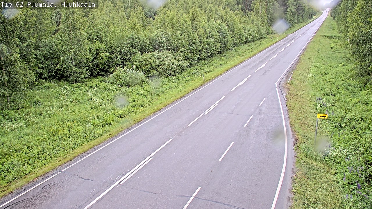 Weather Camera Image Väg 62 Puumala, Huuhkaala, Puumala, Etelä-Savo