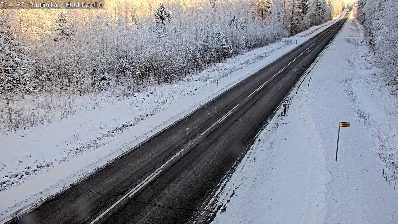 Weather Camera Image Väg 62 Puumala, Huuhkaala, Puumala, Etelä-Savo