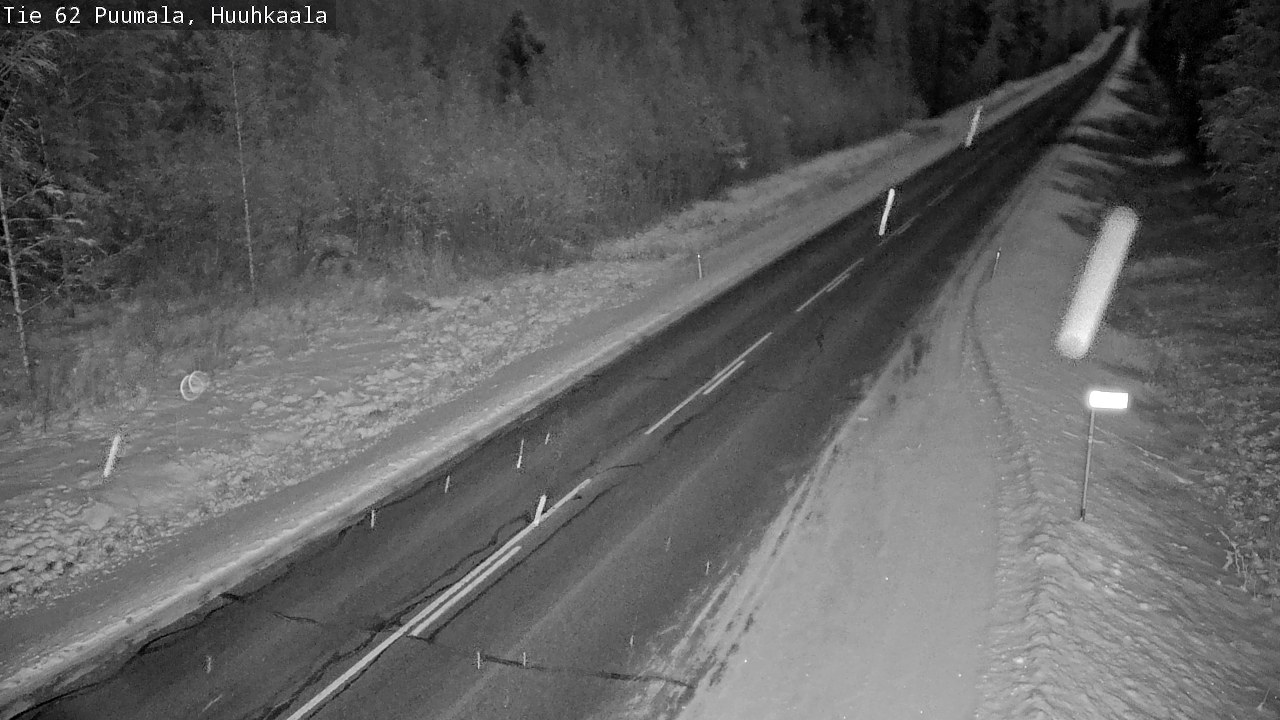 Weather Camera Image Väg 62 Puumala, Huuhkaala, Puumala, Etelä-Savo
