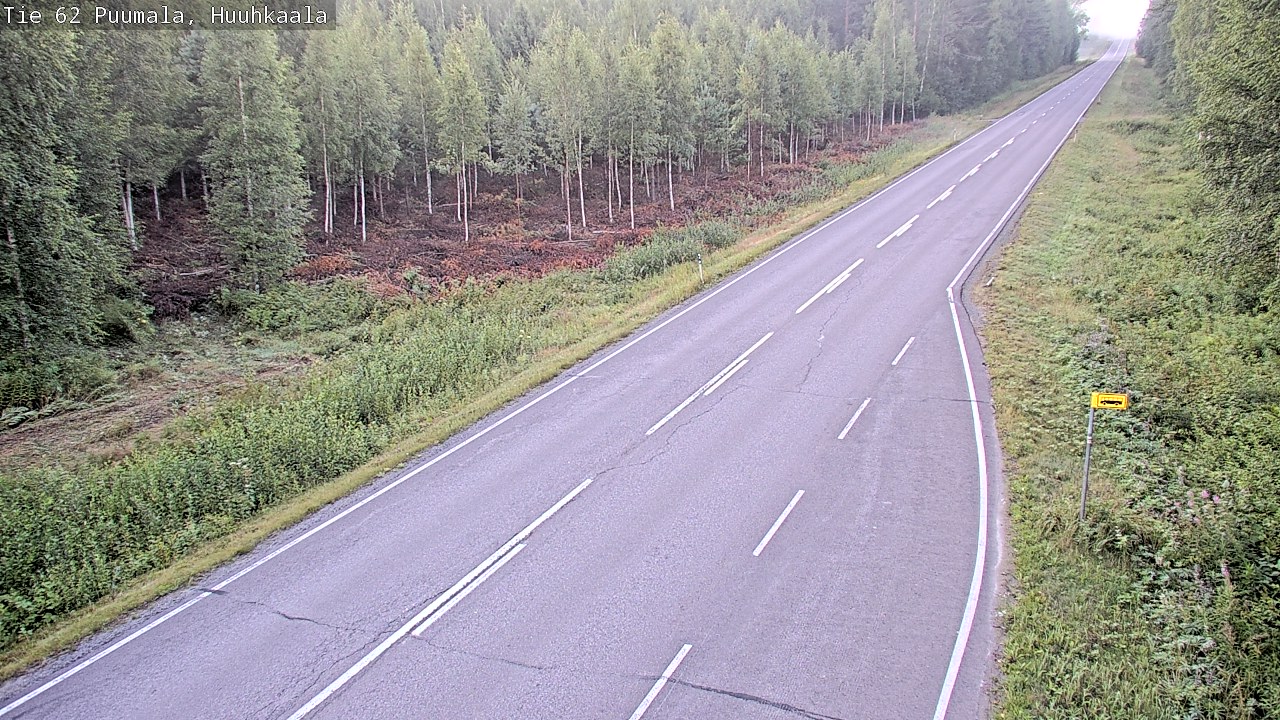 Weather Camera Image Road 62 Puumala, Huuhkaala, Puumala, Etelä-Savo