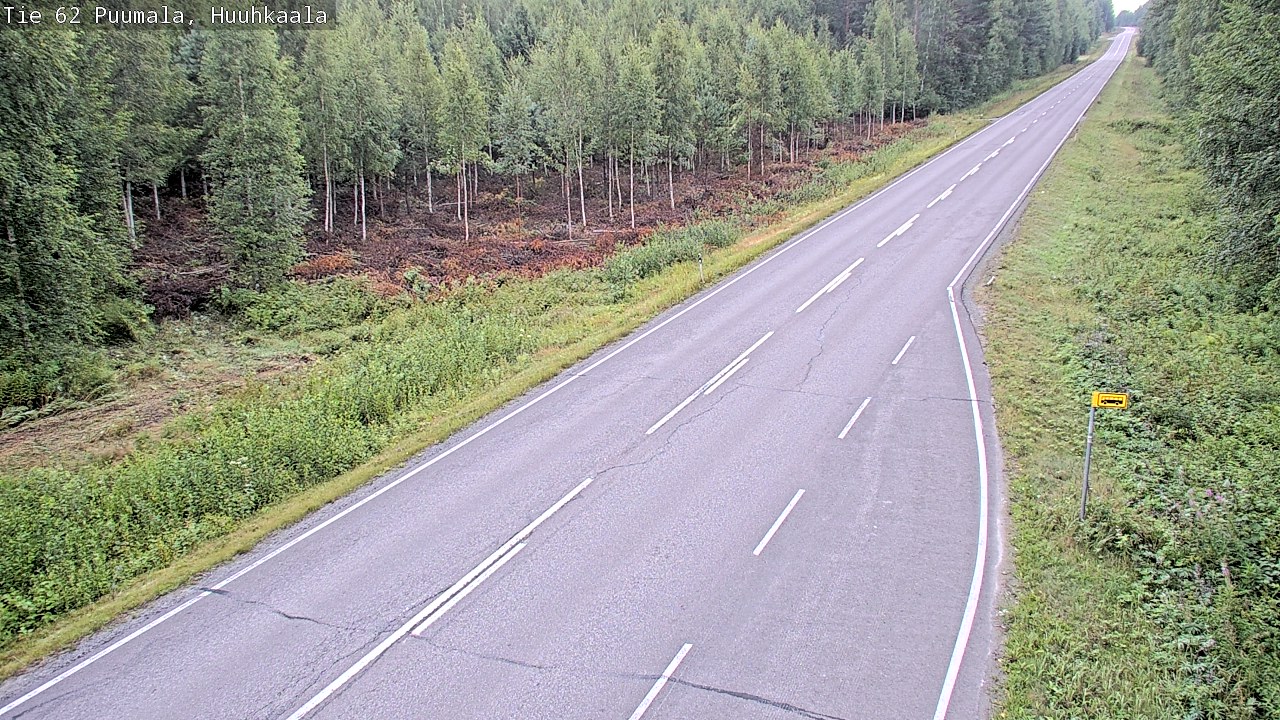 Weather Camera Image Road 62 Puumala, Huuhkaala, Puumala, Etelä-Savo