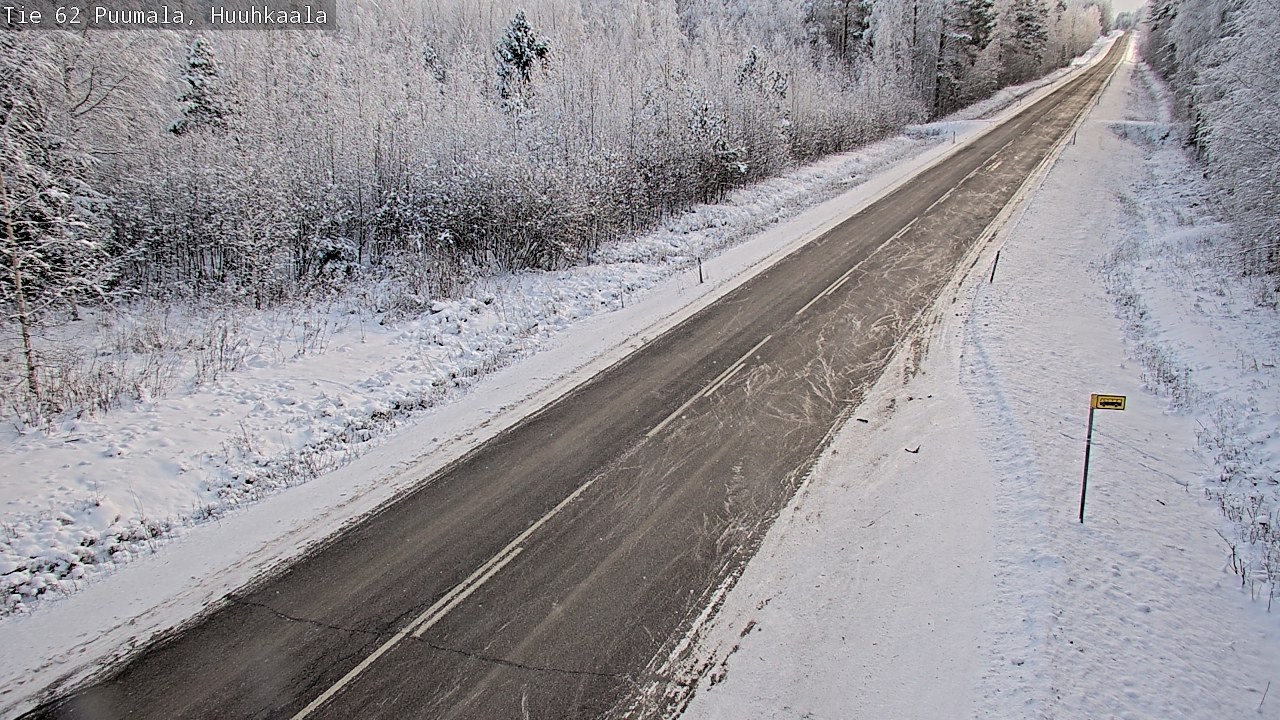 Weather Camera Image Väg 62 Puumala, Huuhkaala, Puumala, Etelä-Savo