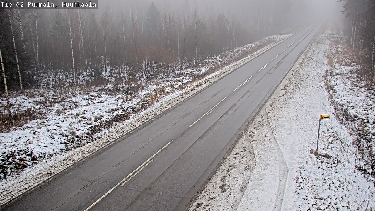 Weather Camera Image Väg 62 Puumala, Huuhkaala, Puumala, Etelä-Savo