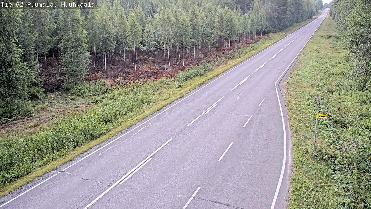 Weather Camera Image Road 62 Puumala, Huuhkaala, Puumala, Etelä-Savo