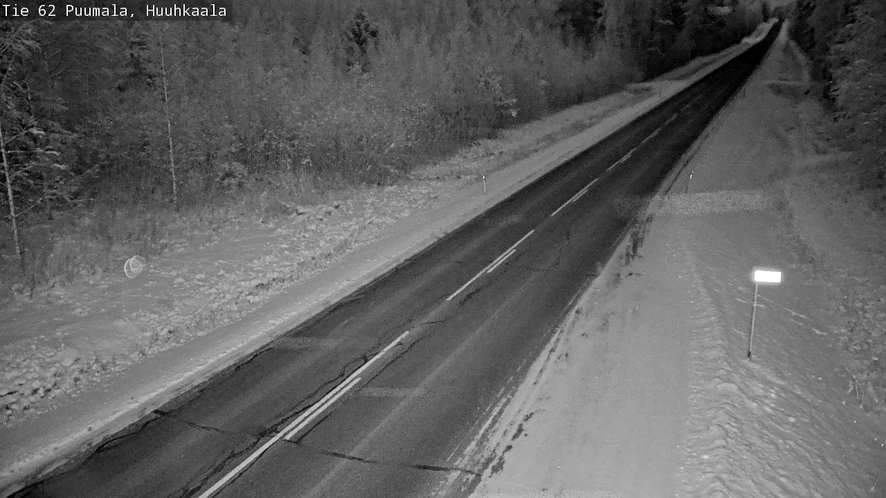 Weather Camera Image Väg 62 Puumala, Huuhkaala, Puumala, Etelä-Savo