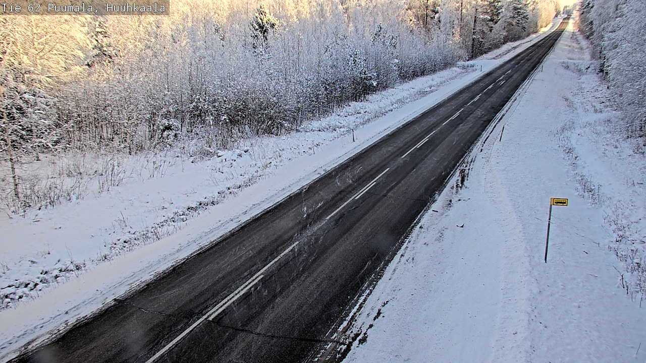 Weather Camera Image Väg 62 Puumala, Huuhkaala, Puumala, Etelä-Savo