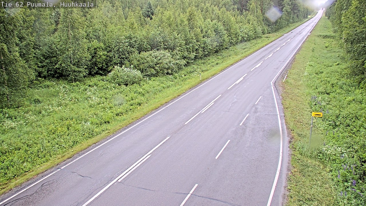 Weather Camera Image Väg 62 Puumala, Huuhkaala, Puumala, Etelä-Savo
