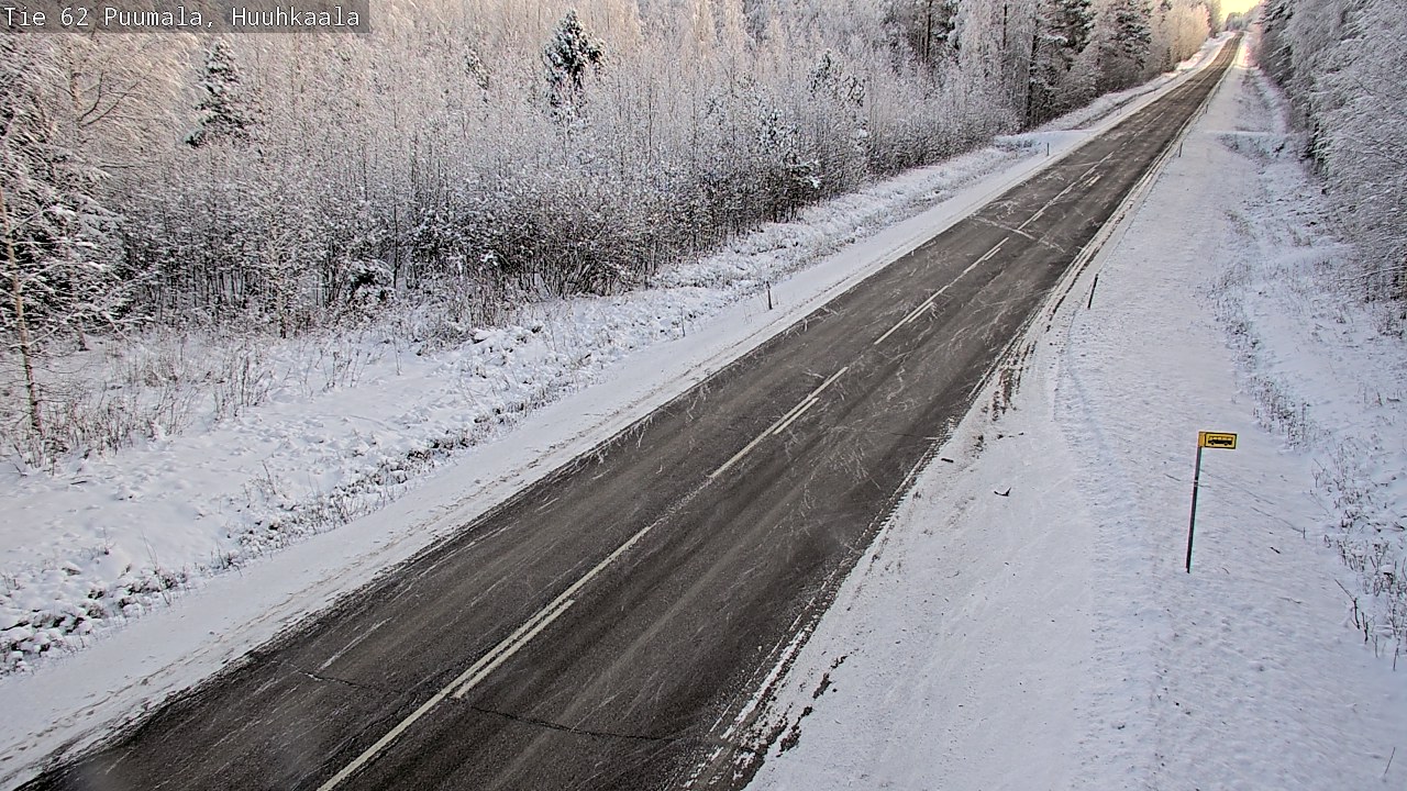 Weather Camera Image Väg 62 Puumala, Huuhkaala, Puumala, Etelä-Savo