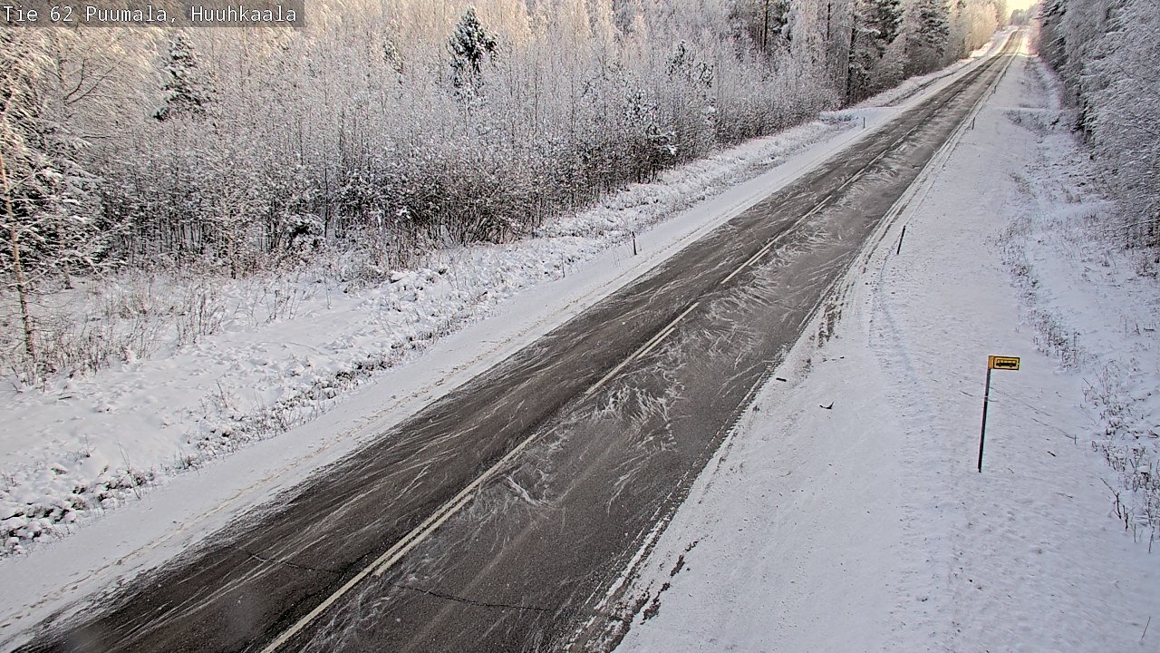 Weather Camera Image Väg 62 Puumala, Huuhkaala, Puumala, Etelä-Savo
