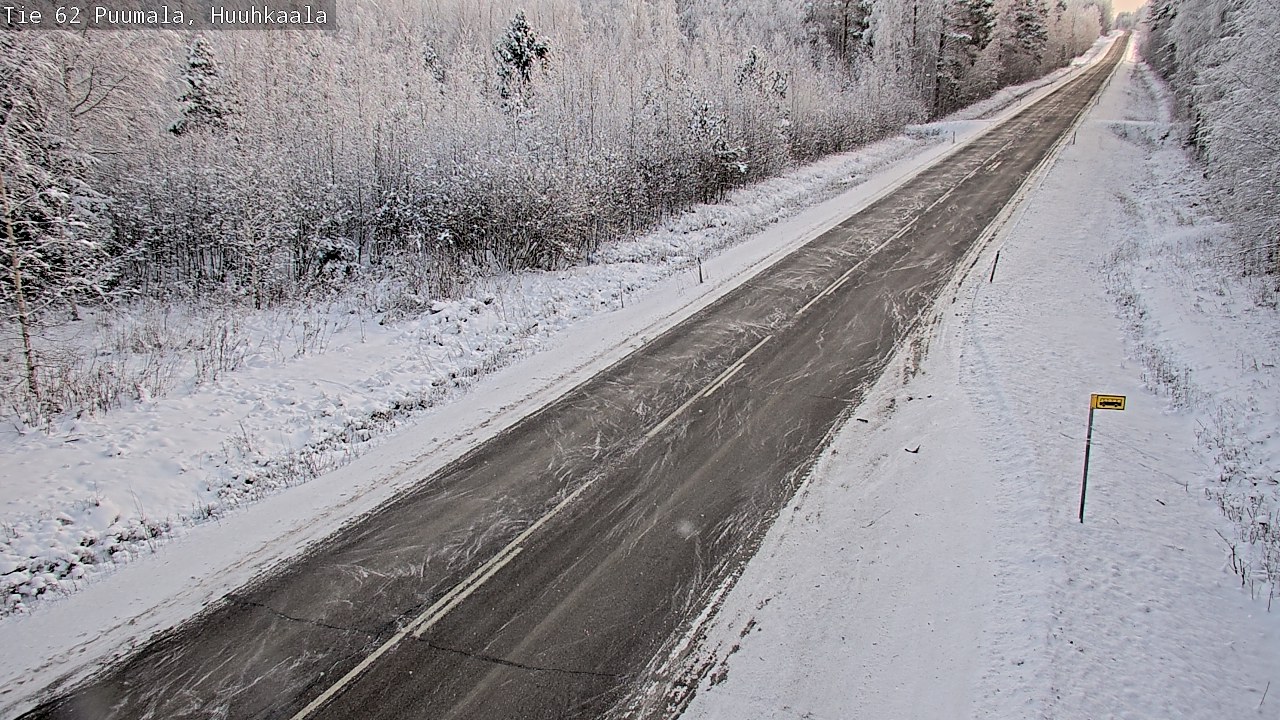 Weather Camera Image Väg 62 Puumala, Huuhkaala, Puumala, Etelä-Savo
