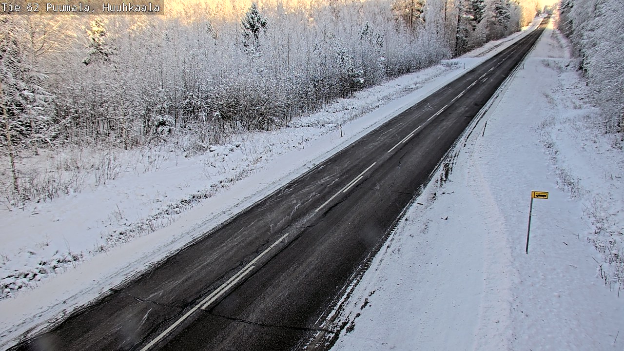 Weather Camera Image Väg 62 Puumala, Huuhkaala, Puumala, Etelä-Savo