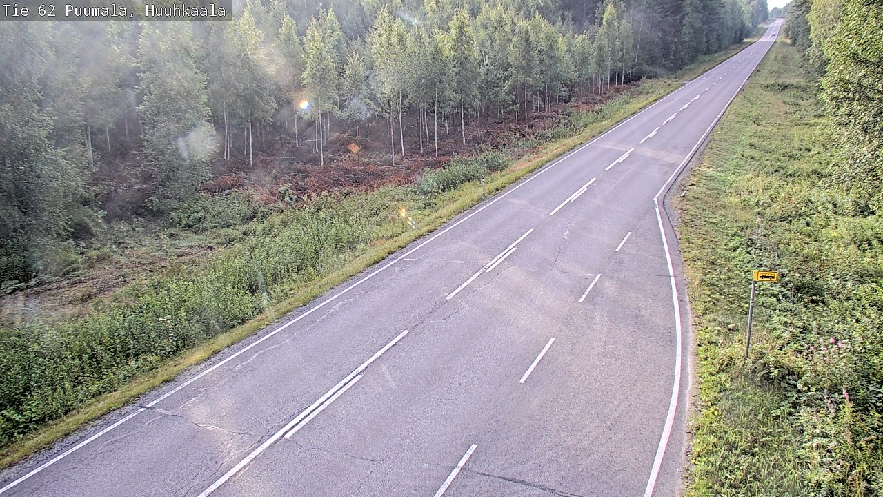 Weather Camera Image Road 62 Puumala, Huuhkaala, Puumala, Etelä-Savo