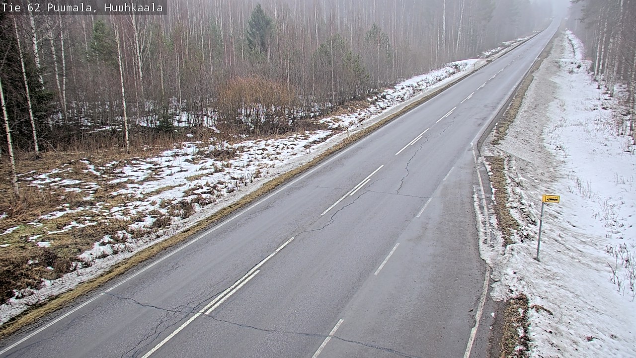 Weather Camera Image Väg 62 Puumala, Huuhkaala, Puumala, Etelä-Savo