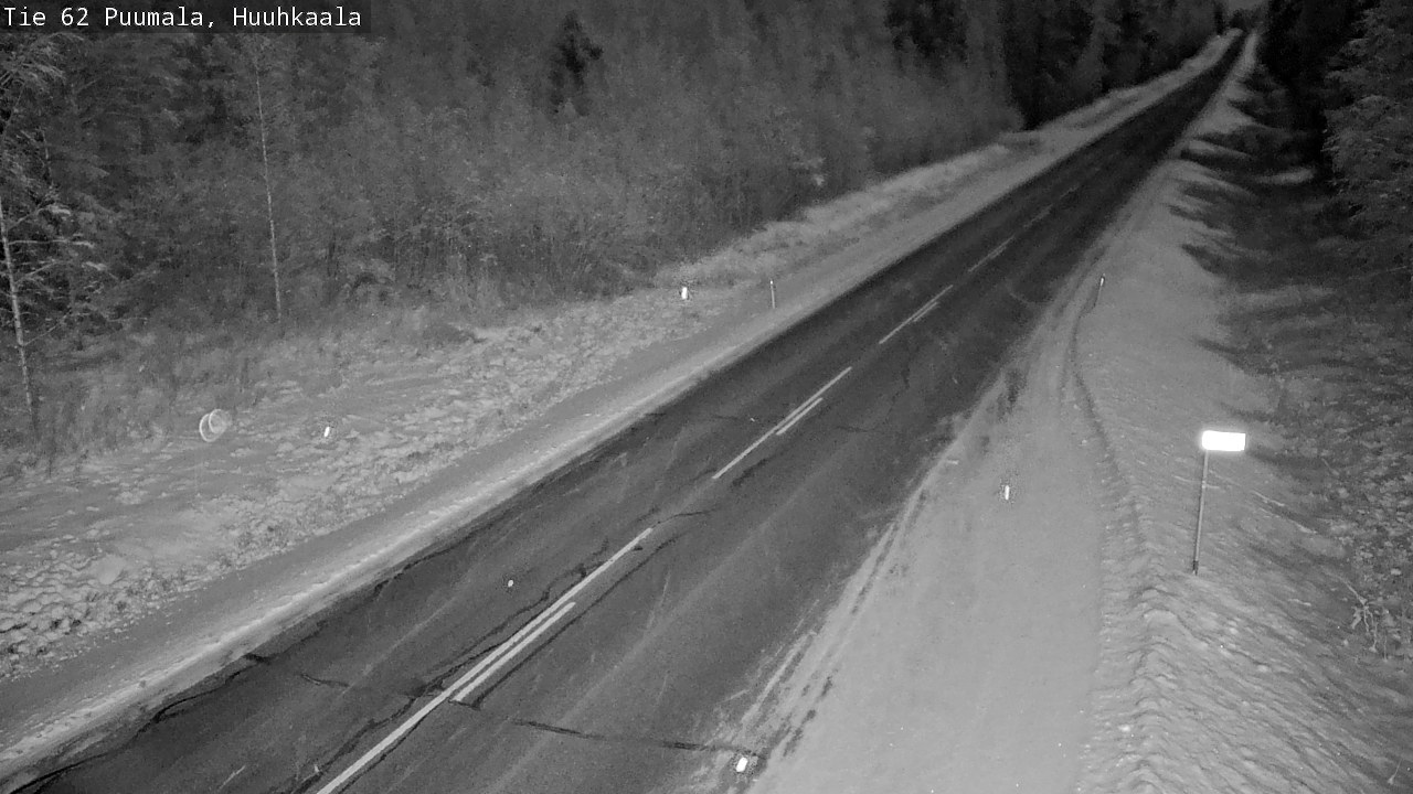 Weather Camera Image Väg 62 Puumala, Huuhkaala, Puumala, Etelä-Savo