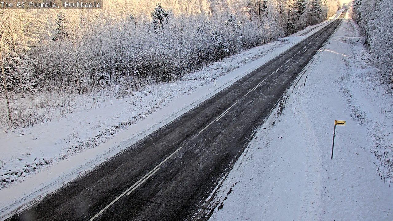 Weather Camera Image Väg 62 Puumala, Huuhkaala, Puumala, Etelä-Savo
