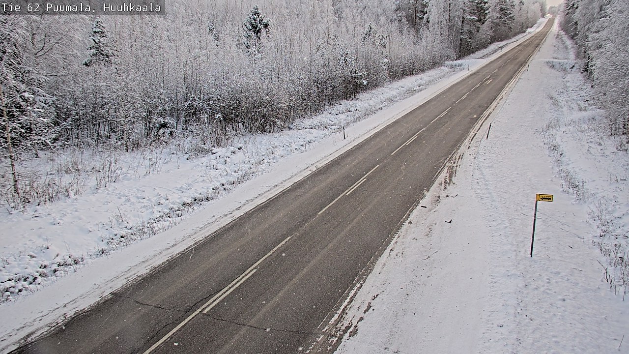 Weather Camera Image Väg 62 Puumala, Huuhkaala, Puumala, Etelä-Savo