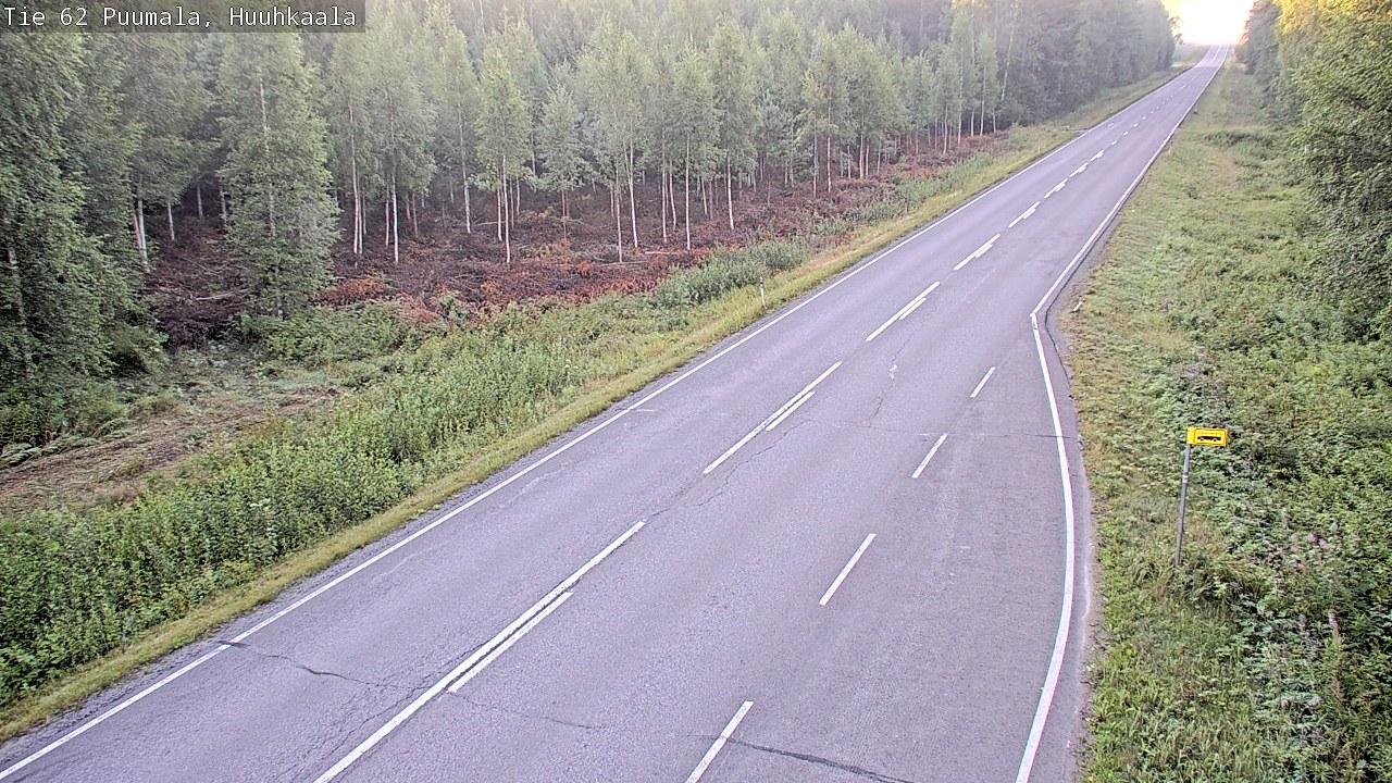 Weather Camera Image Road 62 Puumala, Huuhkaala, Puumala, Etelä-Savo