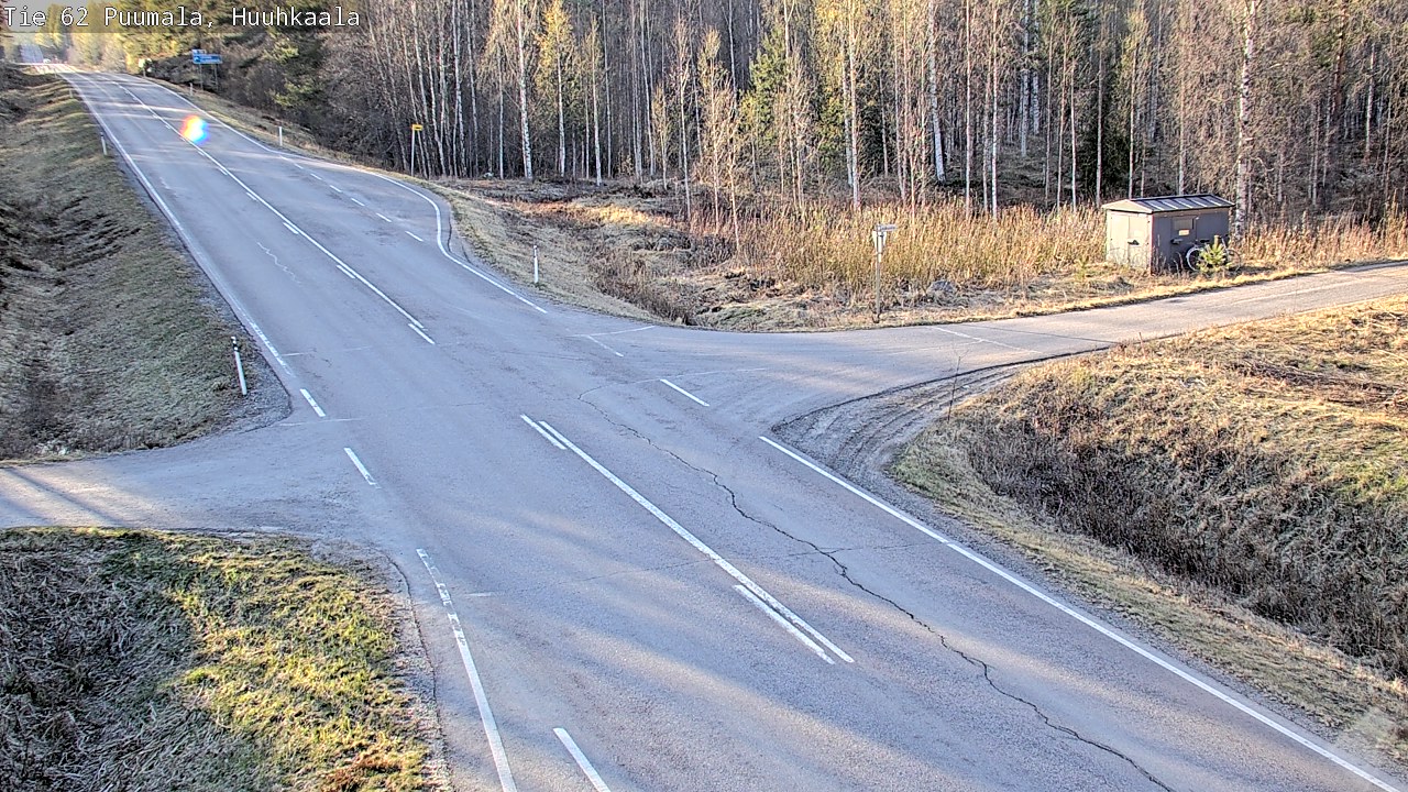 Weather Camera Image Väg 62 Puumala, Huuhkaala, Puumala, Etelä-Savo