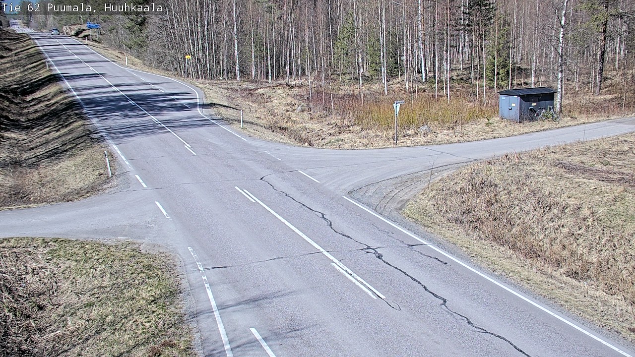 Weather Camera Image Väg 62 Puumala, Huuhkaala, Puumala, Etelä-Savo