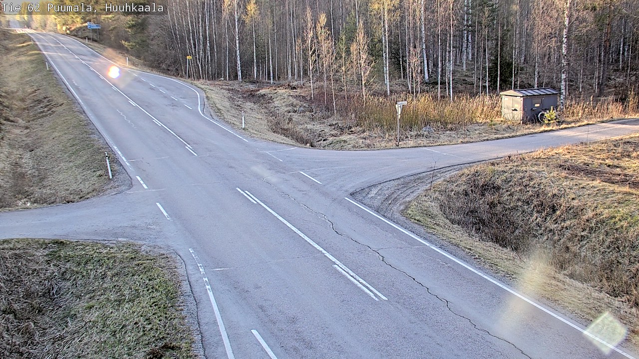 Weather Camera Image Väg 62 Puumala, Huuhkaala, Puumala, Etelä-Savo