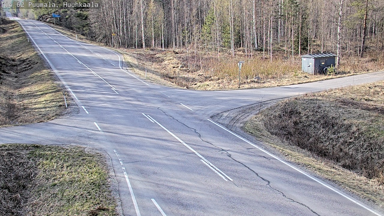 Weather Camera Image Väg 62 Puumala, Huuhkaala, Puumala, Etelä-Savo