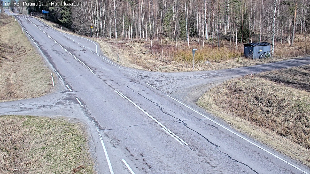 Weather Camera Image Väg 62 Puumala, Huuhkaala, Puumala, Etelä-Savo