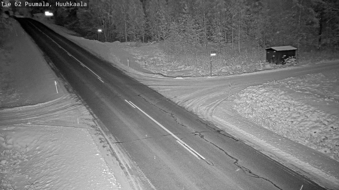 Weather Camera Image Väg 62 Puumala, Huuhkaala, Puumala, Etelä-Savo