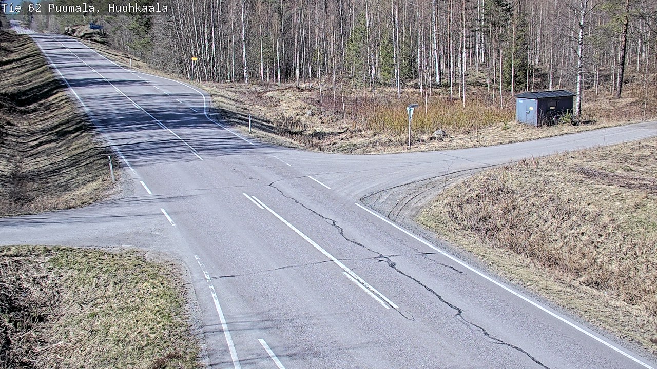 Weather Camera Image Väg 62 Puumala, Huuhkaala, Puumala, Etelä-Savo