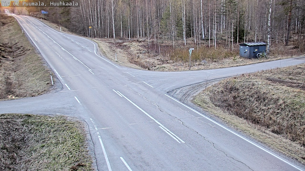 Weather Camera Image Väg 62 Puumala, Huuhkaala, Puumala, Etelä-Savo