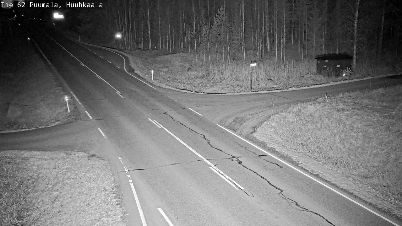 Weather Camera Image Väg 62 Puumala, Huuhkaala, Puumala, Etelä-Savo