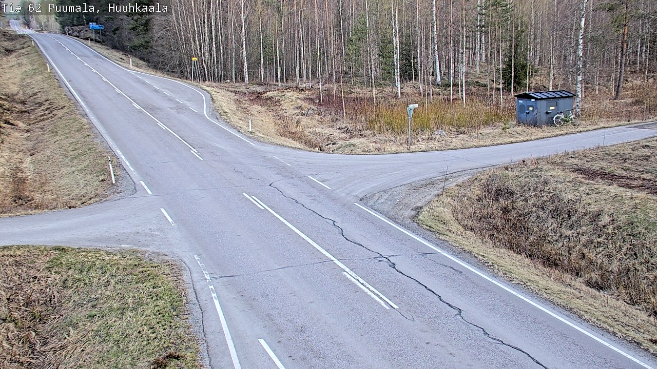 Weather Camera Image Väg 62 Puumala, Huuhkaala, Puumala, Etelä-Savo