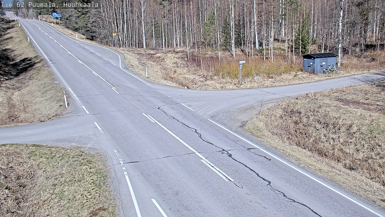 Weather Camera Image Väg 62 Puumala, Huuhkaala, Puumala, Etelä-Savo