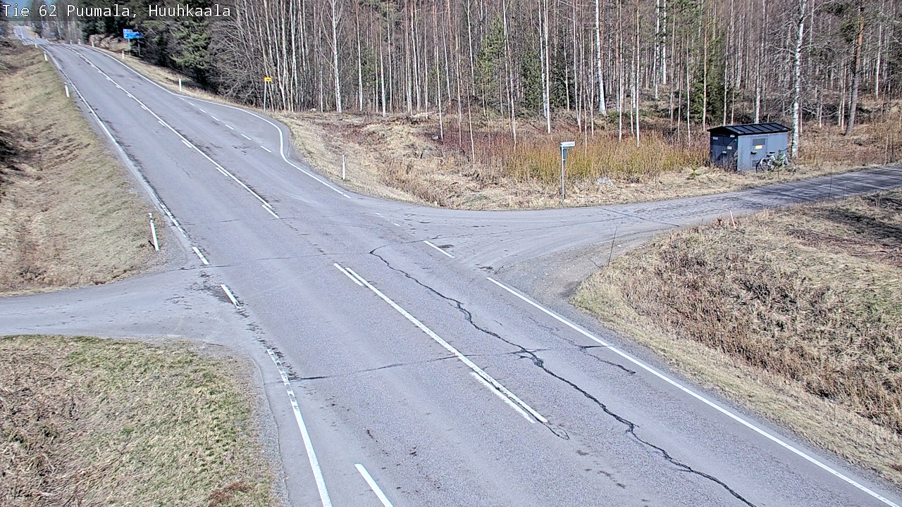 Weather Camera Image Väg 62 Puumala, Huuhkaala, Puumala, Etelä-Savo