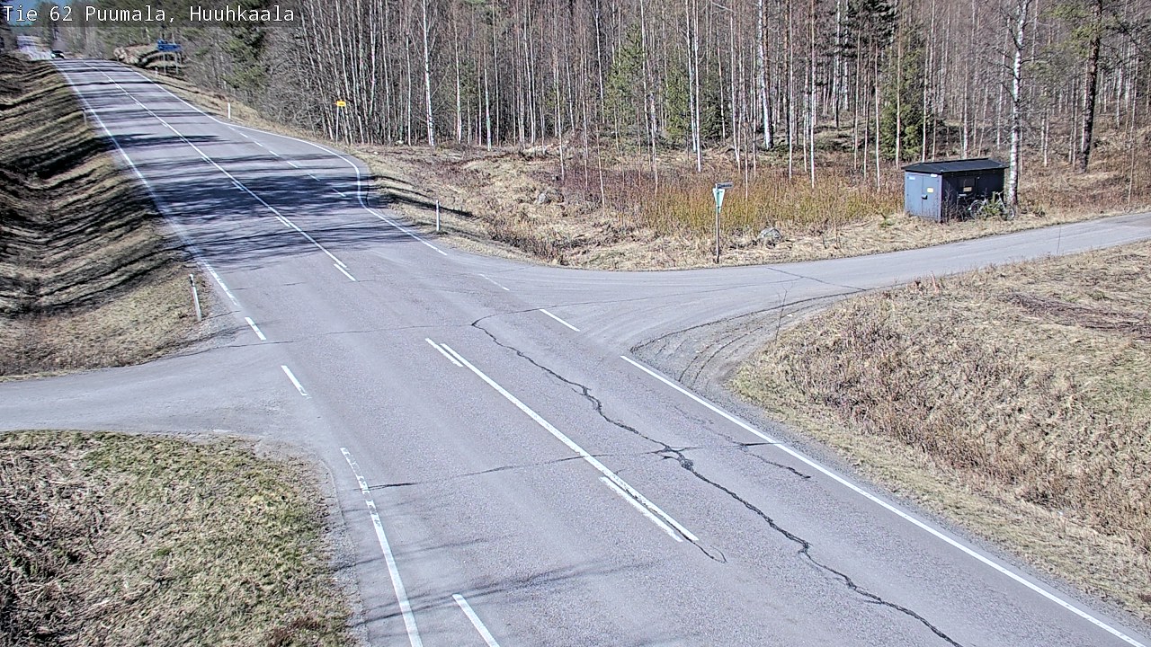 Weather Camera Image Väg 62 Puumala, Huuhkaala, Puumala, Etelä-Savo