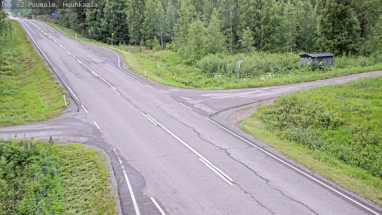 Weather Camera Image Väg 62 Puumala, Huuhkaala, Puumala, Etelä-Savo